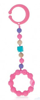 bijtring meisjes 19,9 cm siliconen roze