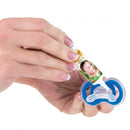 bijtspeen junior 18 x 12,6 cm siliconen blauw