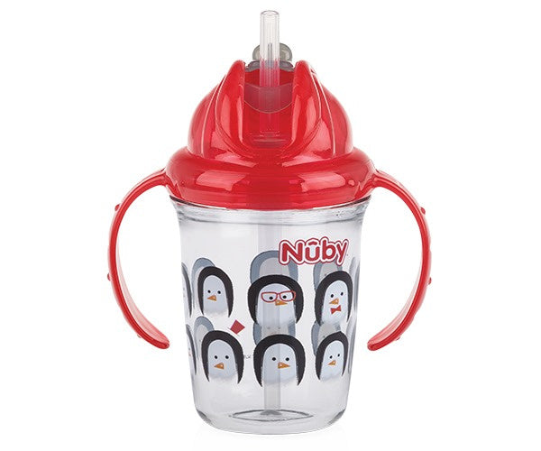Flip-It Antilekbeker tritan 240ml rood 12m+