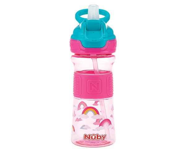 Flip-It Beker met Zachte Tuit 360ml roze/blauw 3jaar+
