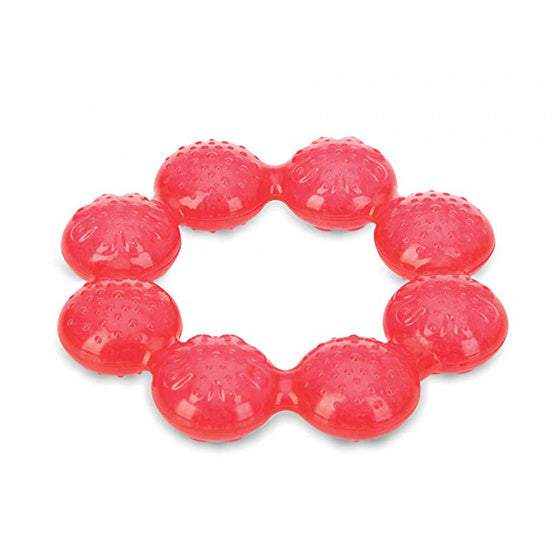 koelbijtring IcyBite 18 cm junior gel rood