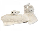 knuffeldoekje Schaap 30 x 30 cm polyester wit