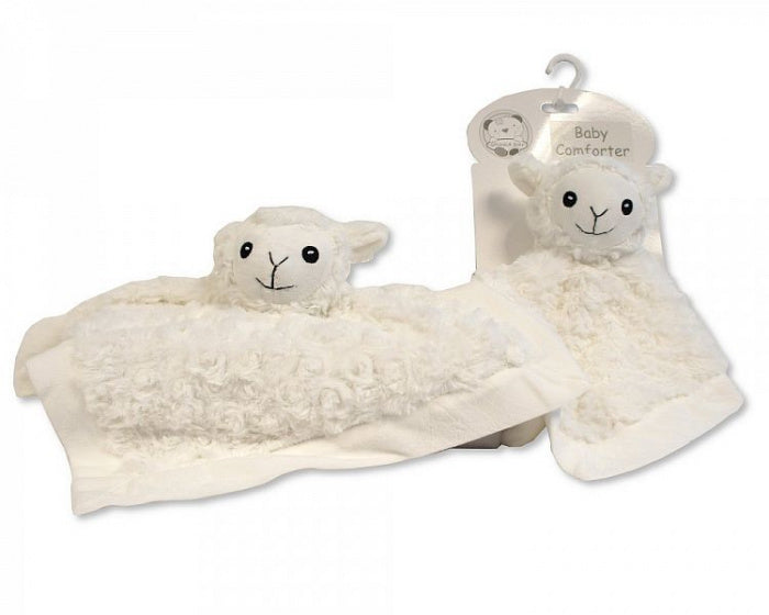 knuffeldoekje Schaap 30 x 30 cm polyester wit