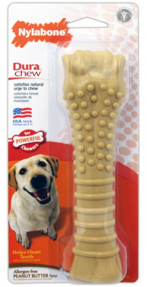 Nylabone Dura Chew Peanutbutter Voor Harde Bijters Hypoallergeen VANAF 23 KG