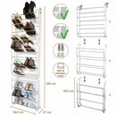 schoenenrek 60 x 50 x 20 cm ABS/staal wit