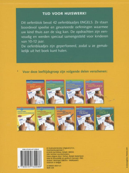 Tijd voor huiswerk Oefenblaadjes Engels 10-12 jr