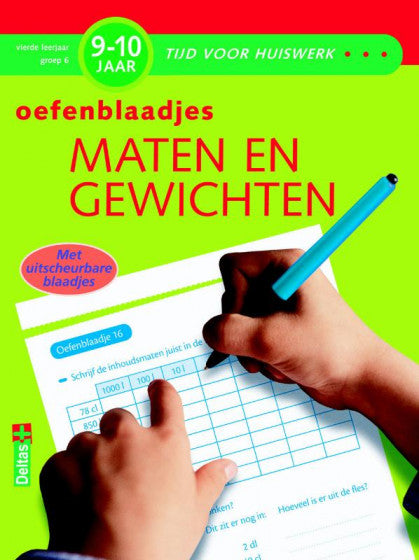 oefenblok maten en gewichten 9-10 jr