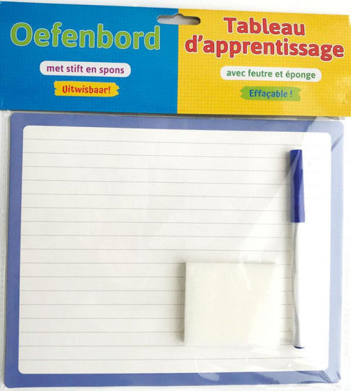 oefenbord met stift en spons 26 x 28 cm