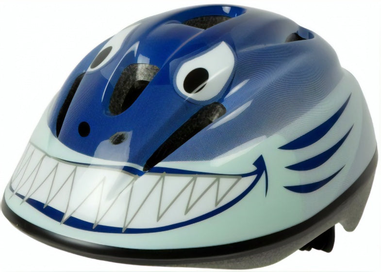 fietshelm Haai blauw mt 46/53 cm