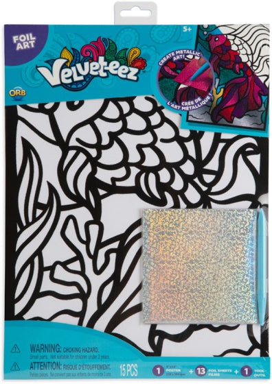 kleurplaat Velveteez Fancy Vis fluweel 15-delig