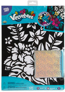 kleurplaat Velveteez Tropical Flowers fluweel 15-delig