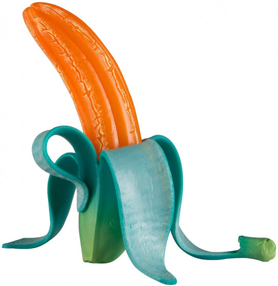 Odditeez FuzionFoodz banaan squeezy junior 10 cm oranje