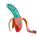 stressfiguur FuzionFoodz banaan junior 10 cm rood