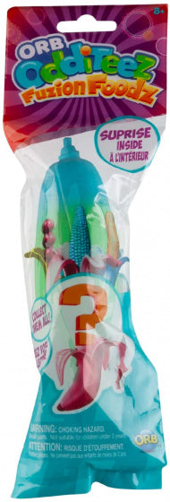 Odditeez FuzionFoodz mais squeezy junior 10 cm groen