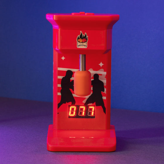 retro vingerboxmachine arcade rood/oranje