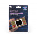 spelcompuer Retro Pocket junior 9 cm goud/rood