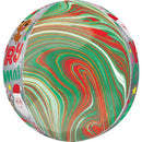 folieballon Adorable Christmas Buddies 38 x 40 cm groen