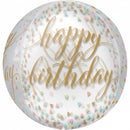 oliebalon Pastel Confetti 38 x 40 cm transparant