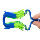 duikbril junior siliconen blauw/groen 2-6 jaar