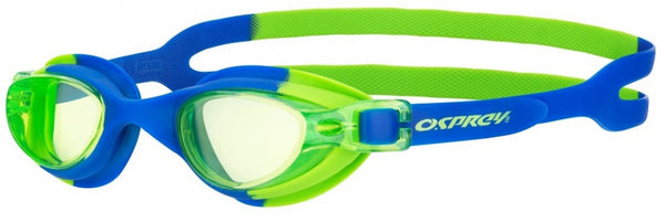 duikbril junior siliconen blauw/groen 2-6 jaar
