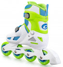 inlineskates Velocity polypropyleen 82A wit/groen mt 36-38