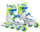 inlineskates Velocity polypropyleen 82A wit/groen mt 36-38