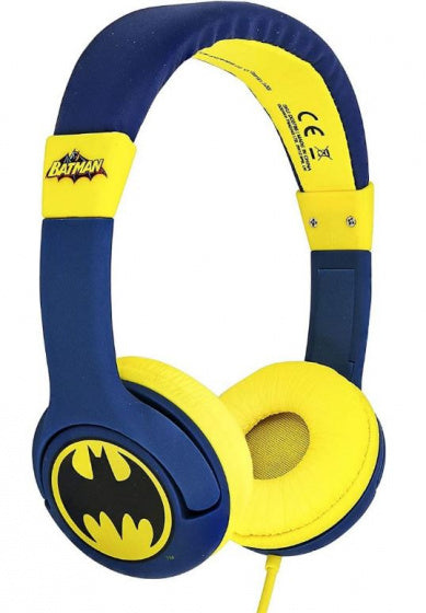 koptelefoon Batman 85dB jongens 15,5 cm 20W blauw/geel