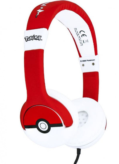 koptelefoon Pokémon Pokeball junior 15,5 cm 20W rood/wit