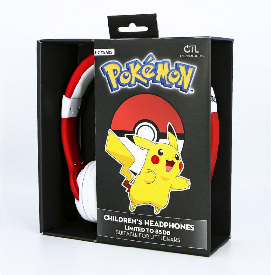 koptelefoon Pokémon Pokeball junior 15,5 cm 20W rood/wit