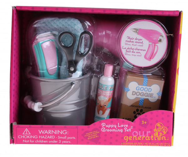 accessoireset poppen Puppy Love meisjes 7-delig