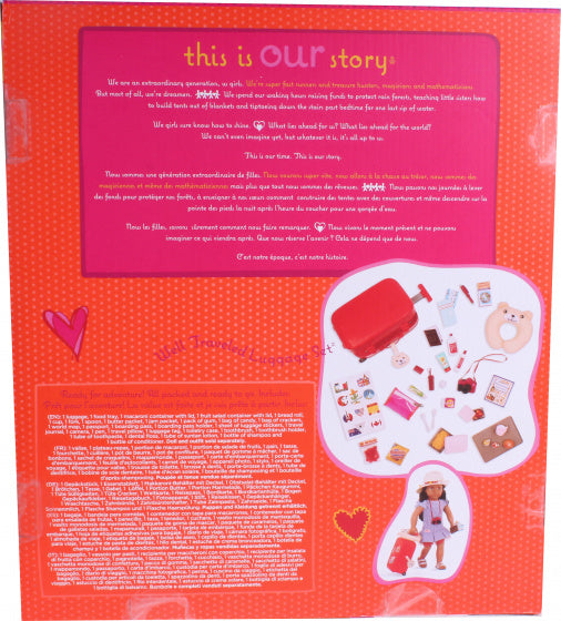 bagage-set Well Travelled 46 cm roze 31-delig