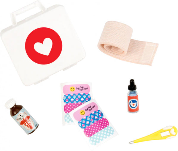 Ehbo-poppenset Little Owie Fix-It wit 7-delig