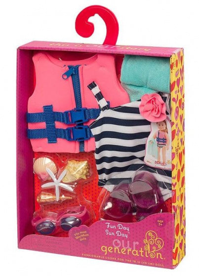tienerpopkleding Fun Day Sun Day polyester 9-delig