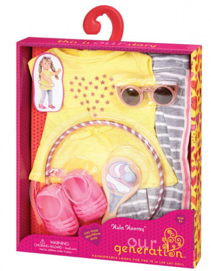 tienerpopkleding Hula Hooray polyester 5-delig