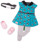 kledingset Puppy Love meisjes 46 cm 5-delig