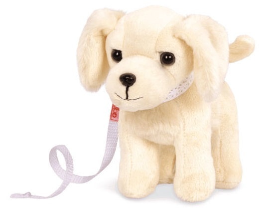 knuffelhond Golden Retriever 15 cm pluche beige