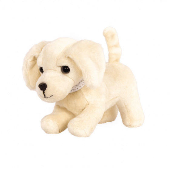 knuffelhond Golden Retriever 15 cm pluche beige