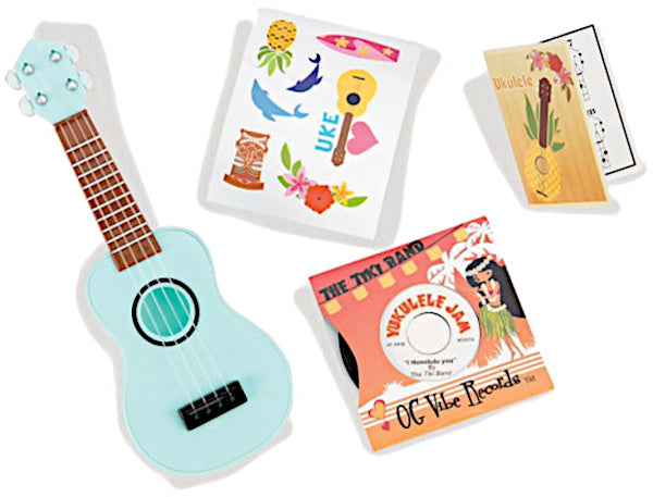 muziek-poppenset U Can Ukelele blauw 4-delig