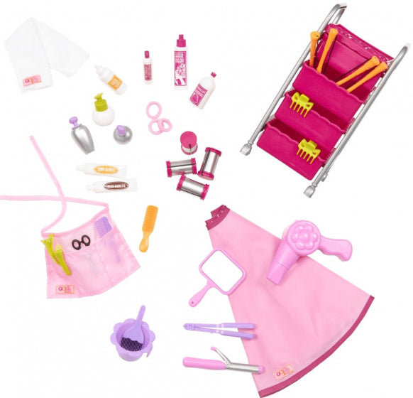 pop-accessoires Berry Nice kapper roze 47-delig