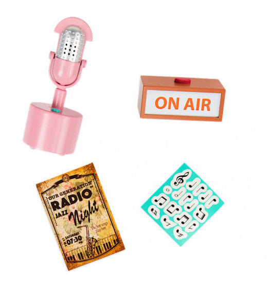 pop-accessoires Retro Radio Station 9-delig