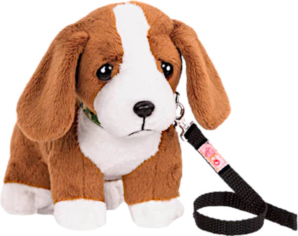poppenhuisdier Basset Hound Pup bruin 3-delig