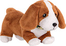 poppenhuisdier Basset Hound Pup bruin 3-delig