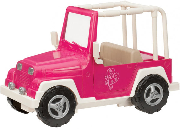 poppenjeep My Way And Highways 4 x 4 roze/wit