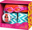 poppenkleding Swim Like a Fish oranje/roze 3-delig