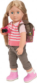 poppenrugzak What A Trek Set legergroen 33-delig