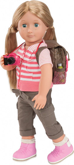 poppenrugzak What A Trek Set legergroen 33-delig