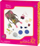 poppenrugzak What A Trek Set legergroen 33-delig