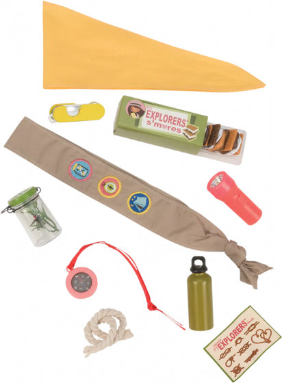 scouting-poppenset Explorers geel/beige 10-delig