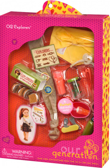 scouting-poppenset Explorers geel/beige 10-delig