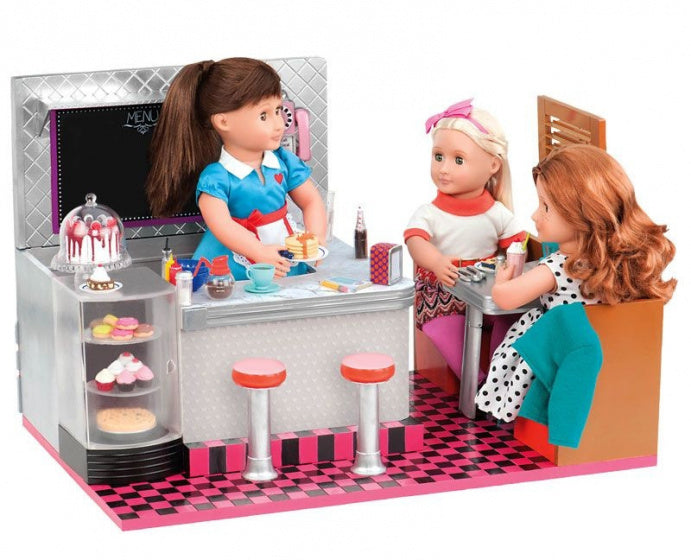 speelset Bite to Eat Retro Diner 75-delig-S